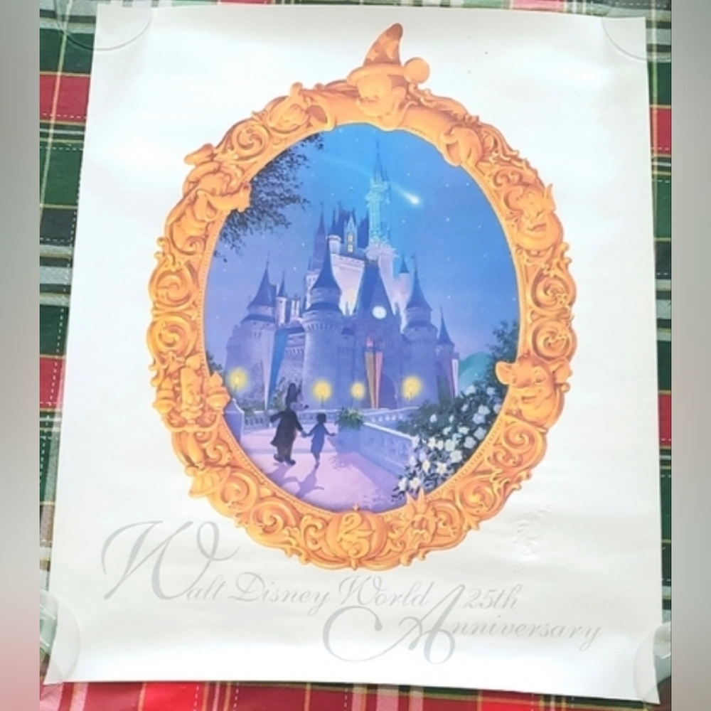 New, Walt Disney World 25th Anniversary Poster, Collectible